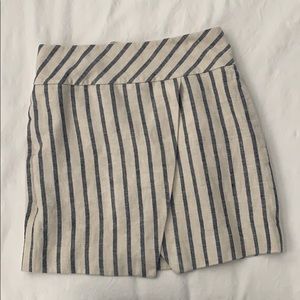 J.Crew blue and cream striped skirt, size 4